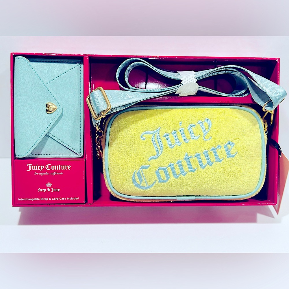Juicy Couture Terry Cloth Heritage Camera Bag & Cardholder Set